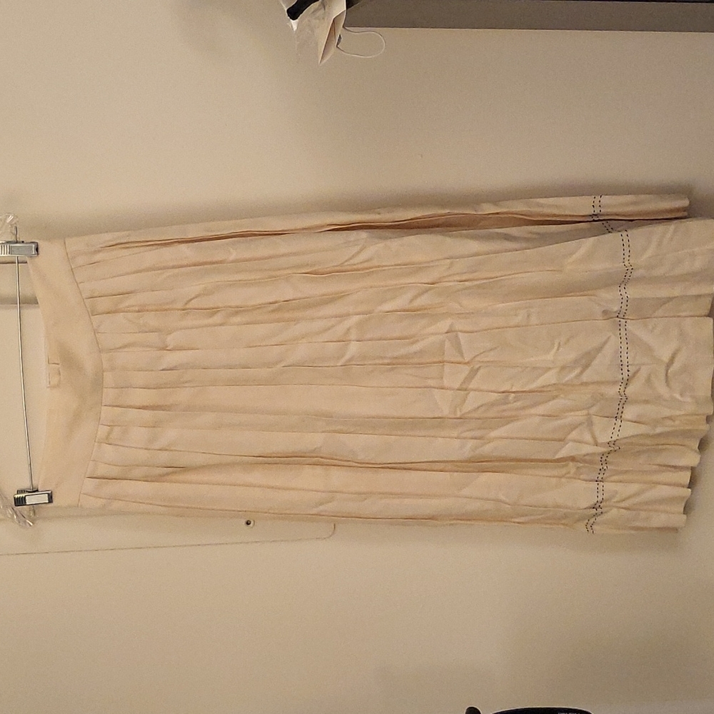 Vintage linen maxi skirt